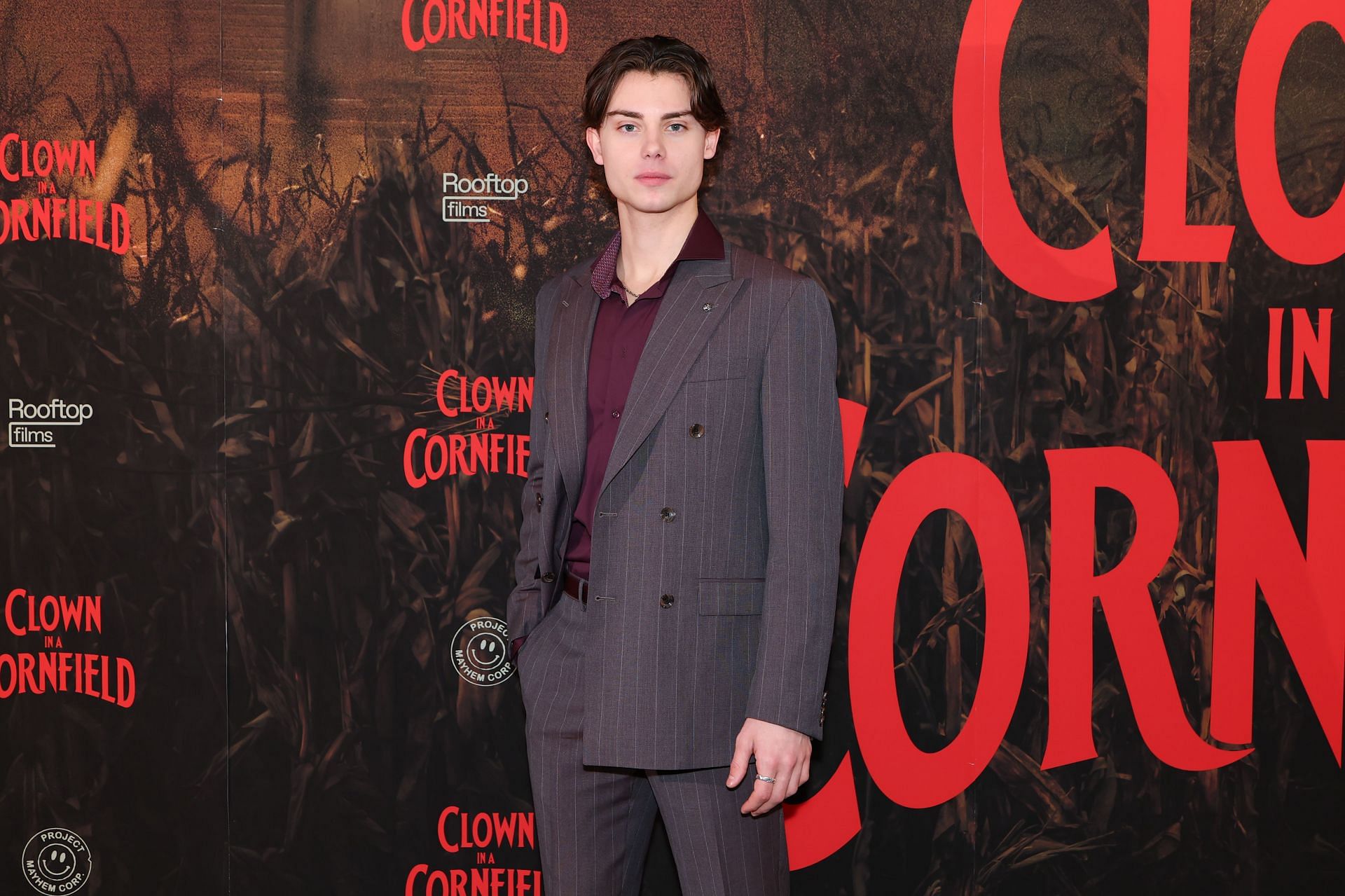 Carson MacCormac at Clown In A Cornfield New York Premiere (Source: Getty)